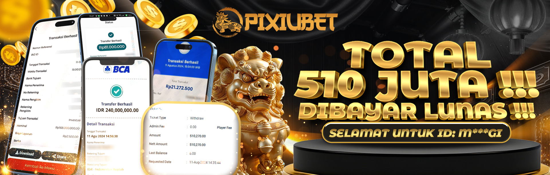 CARI WD HANYA DI PIXIU BET